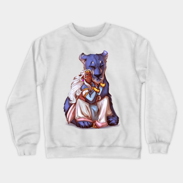 Allura and Blue Crewneck Sweatshirt by CrossRoadArt